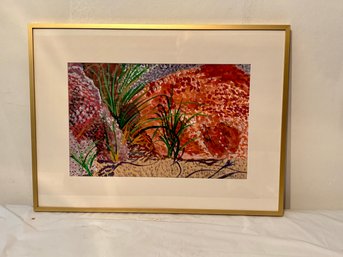 Grass At Foot Of Seawall