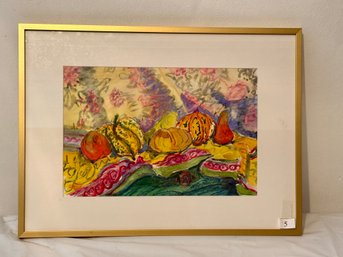 Squash And Pears- Indian Tablecloth