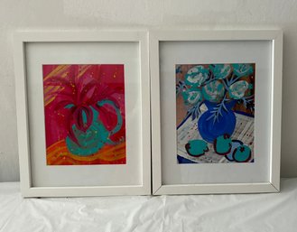 Two Watercolors In Matching Frames  14x11