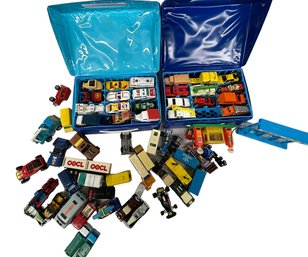 Lot Of Matchbox  And Hot Wheels With 2 Cases