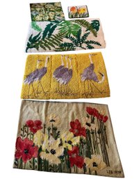 Lot Of Mid Century Modern Scatter Rugs