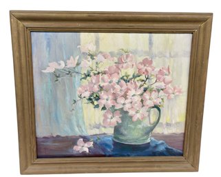 Alice James Signed Still Life Oil On Canvas - 26x30 Framed