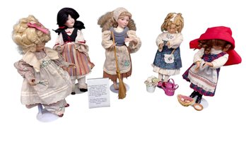 Five Dolls By Dianna Effner  1989-1990