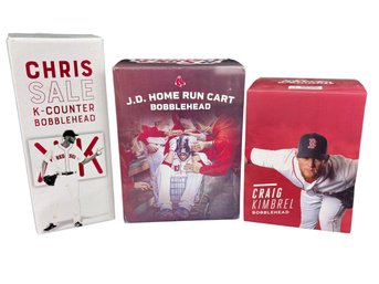 Three Boston Red Sox Bobbleheads