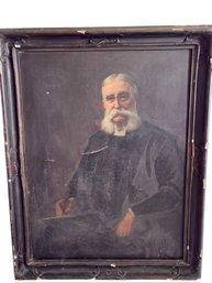 Oil On Canvas Portrait Of A Gentleman 37x47