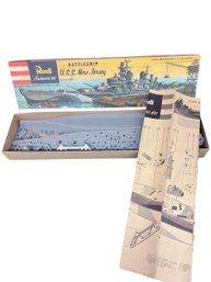 Vintage USS New Jersey -scale Model Kit