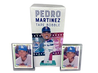 Pedro Martinez Bobblehead And 2 Rookie Cards