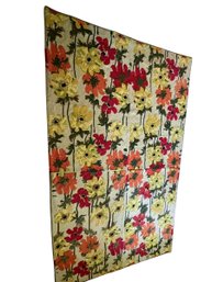 Vintage  Floral Four Panel Rug - 6x9.6