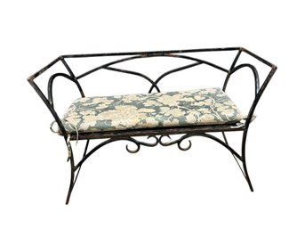 Small Wrought Iron Bench - 16x42