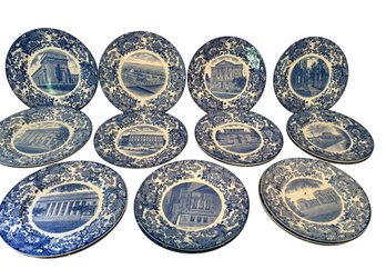 22 Wedgwood Blue And White MIT Plates