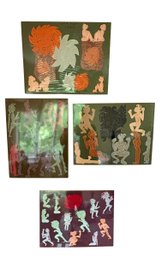 Four Abstract Figures Collage