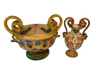Two Italian Vases For Cottura