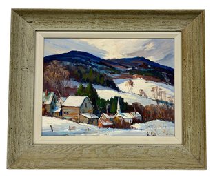 Otis Cook Signed Painting - Oil On Board 12x16