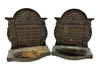 Unmarked Iron Northwind Bookends