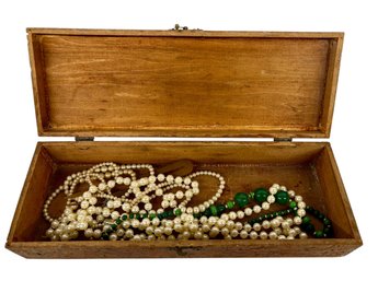 Vintage Flemish Glove Box With Contents