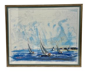 Large Nantucket Print - 28x34 Framed