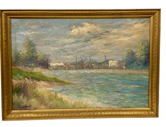 Framed Copy Of Monet Painting - 27x39
