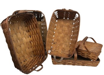 Five Vintage Baskets