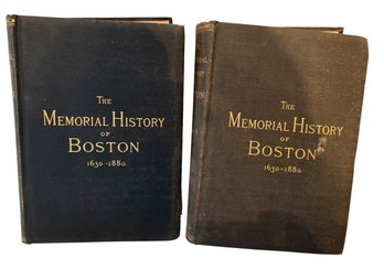 Two Volumes Of The Memorial History Of Boston