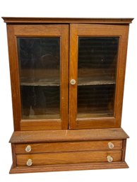 Two Door Two Drawer Counter Top Cabinet - 12x23x28 Tall