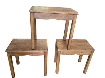 Three Made In Vermont Side Tables - 11x18x17