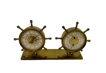 Swift & Anderson Boston Barometer Desk Set