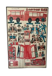 Large Print Titled London Bus - 26x40