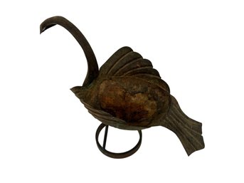 Iron And Copper Swan Planter - 13x19