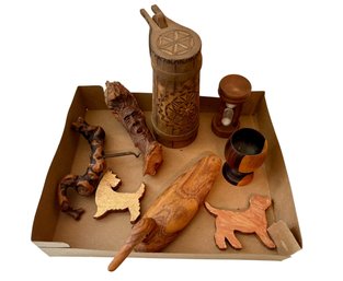 Lot Of Vintage Wooden Items