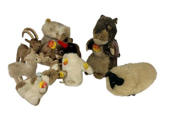 Lot Of Small Mostly Steiff Animal Friends