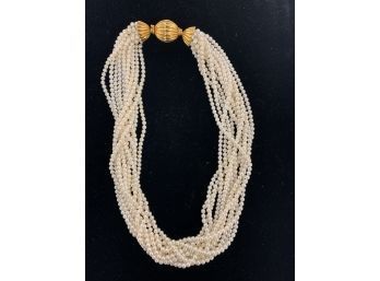 Multi Strand Pearl Necklace