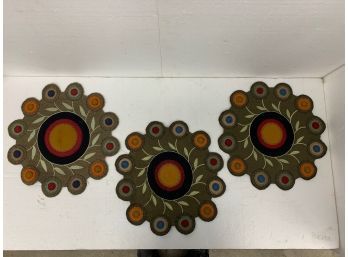 Three 16 Inch Reproduction Penny Mats