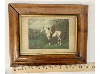 Framed Etching Titled Dick Christian On Lord Grey