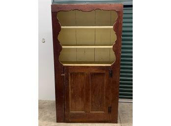 Pine Step Back Cupboard  - 41x76x14