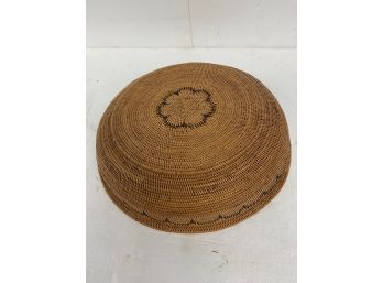 Native American 13 Inch Round Basket
