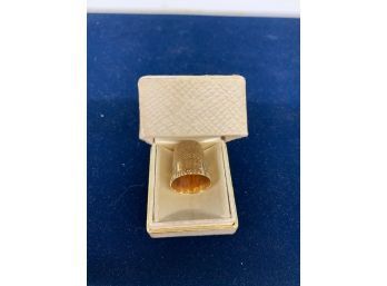 14k Gold Thimble
