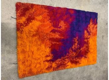 1960s EGERYA Deluxe Shag Rug. -  4.7x6.7