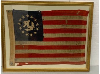Marine Flag - 13 Star And Fouled Anchor. 16.5x23