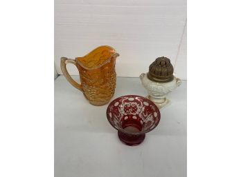 3 Pc As Is Glass Lot