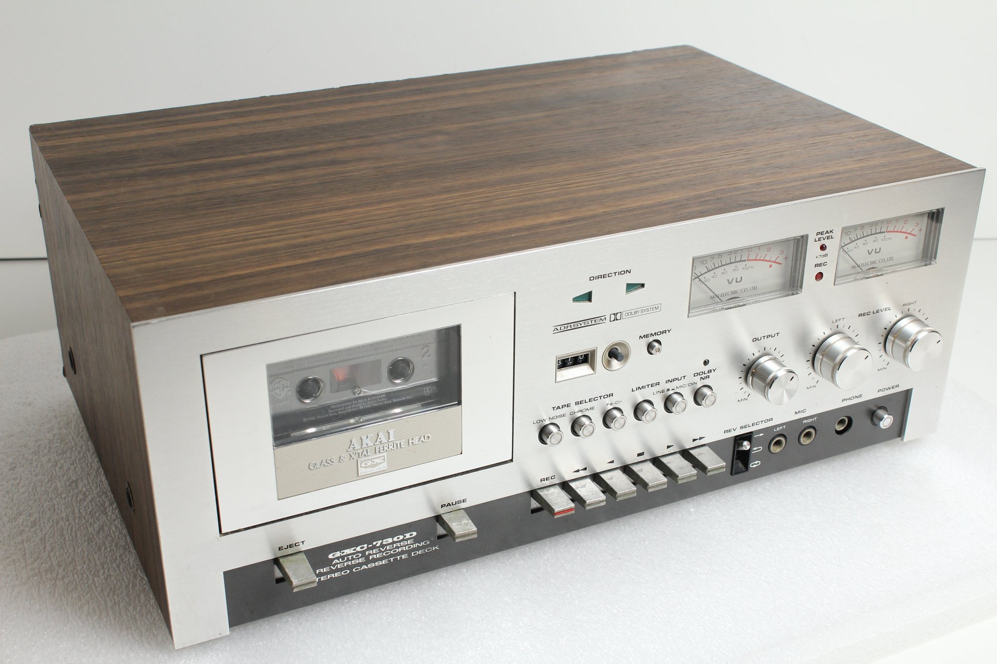 Vintage Akai GXC-730D Auto Reverse Cassette Deck #2781