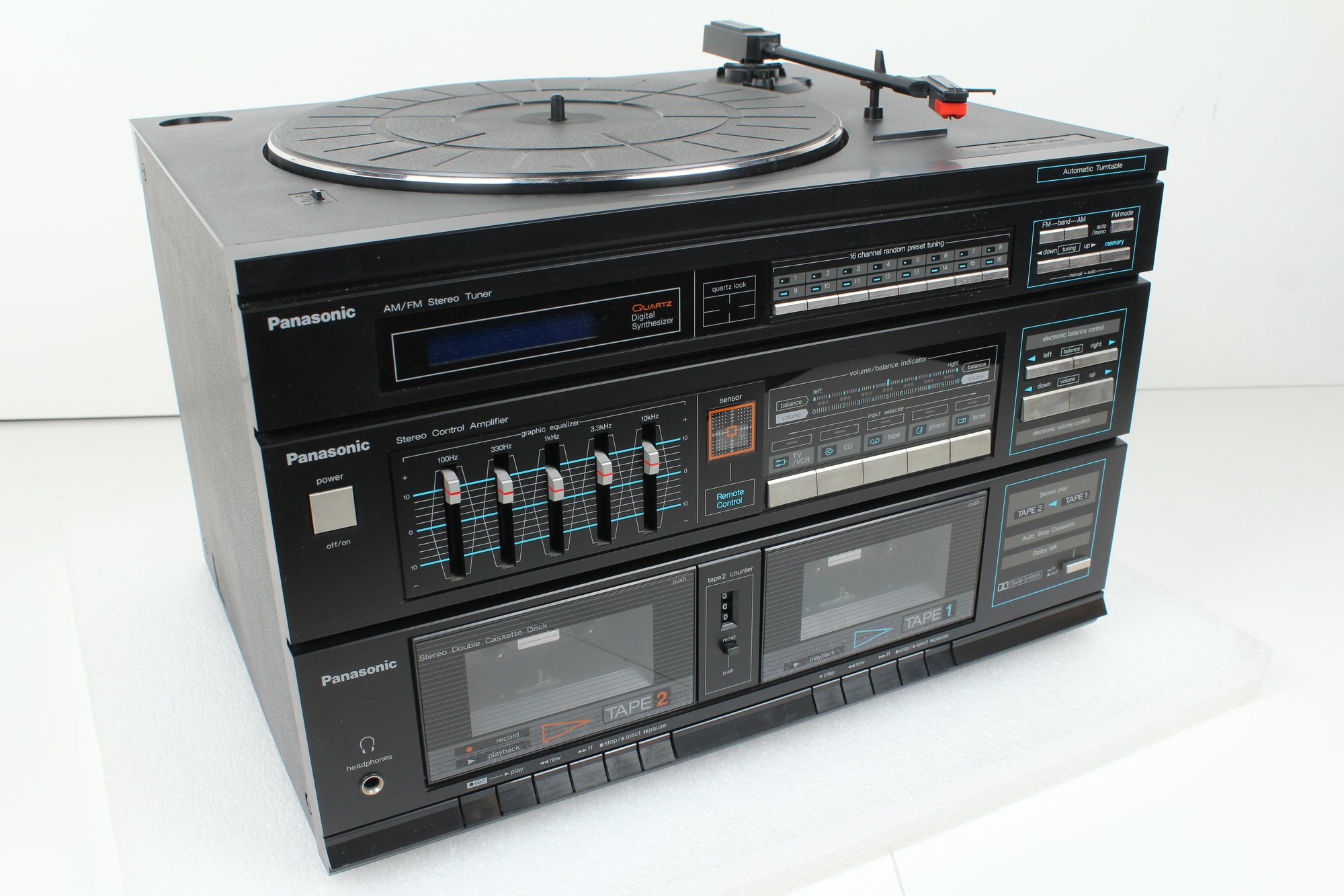 Vintage Panasonic SG-D35 Stereo Music System Radio, Record