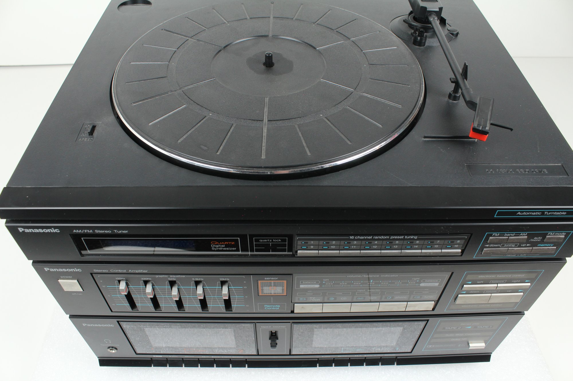 Vintage Panasonic SG-D35 Stereo Music System Radio, Record