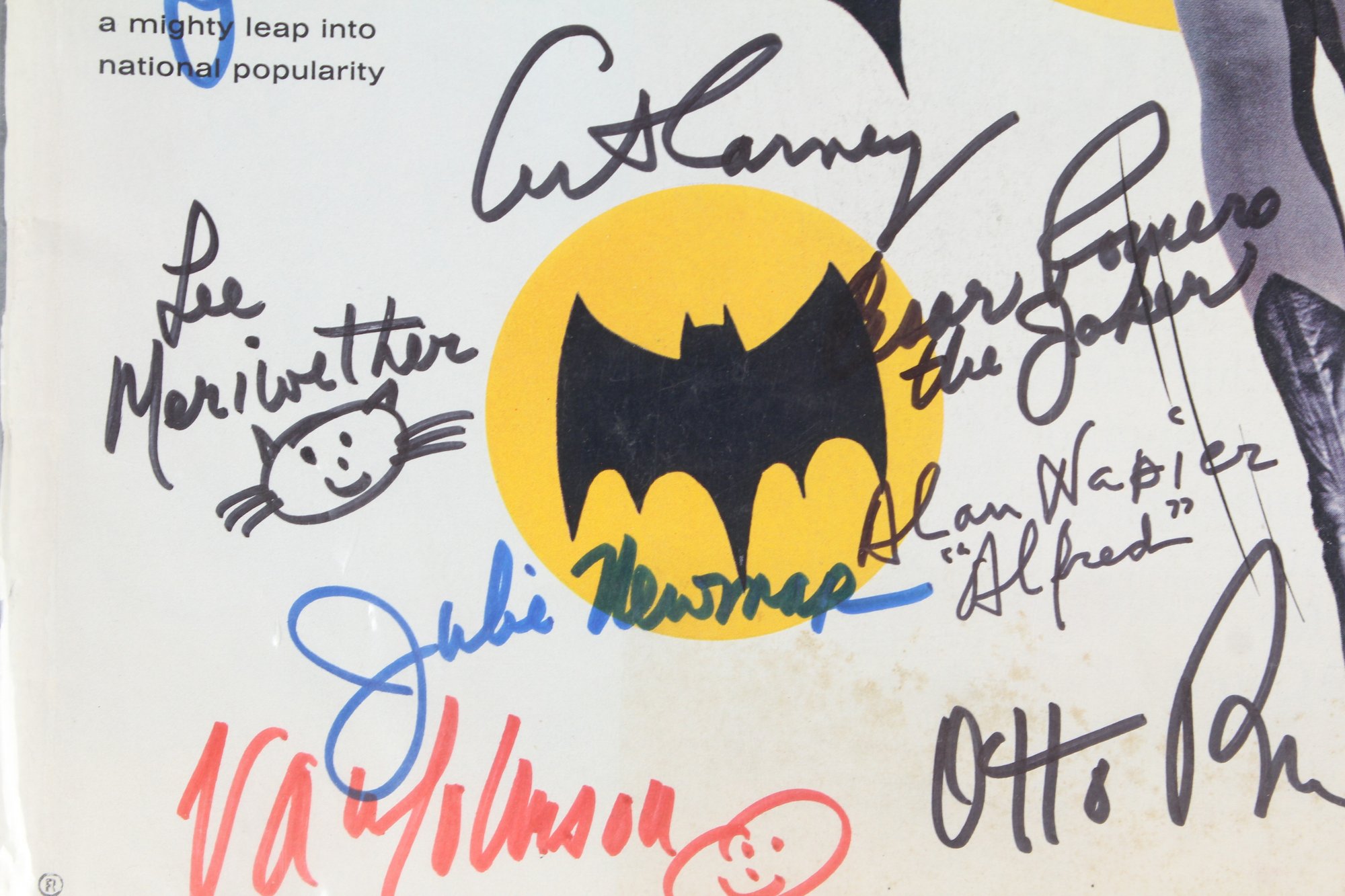 1966 LIFE Magazine Batman 18 Signatures - Adam West, Burt Ward, More ...