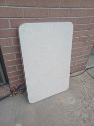 Vintage Formica Table Top With Metal Banding Edge - Top Only, Not A Complete Table