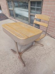 Vintage School Desk - Steve And Joan