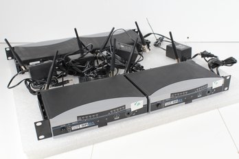 Lot Of Four AKG SR81 Wireless Mic Receivers Rack Mount With Power Adapters - No Shipping