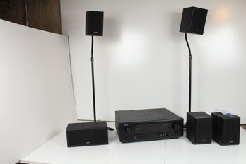 Denon AVR-487 Surround Receiver With 5 Speakers