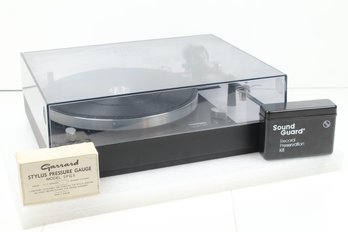 Vintage Thorens TD-160 MKII Turntable Record Player With Sound Guard Cleaner And Garrard Stylus Guage