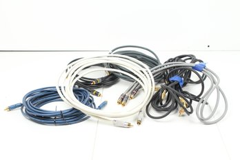 Lot Of High End RCA Audio Cables - Monster, Acoustic Research, Mediabridge