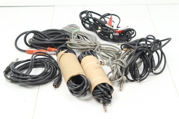 Lot Of 1/4 Inch To RCA Adapter Cables